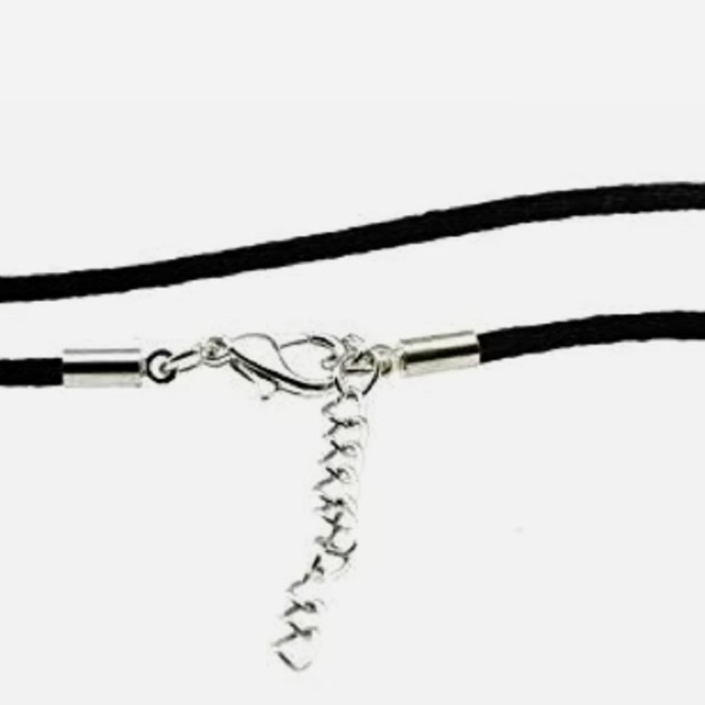 In Memoriam Cremation Brass Sanskrit Mantra Embossed Urn & Black Cord Necklace - Picture 7 of 7